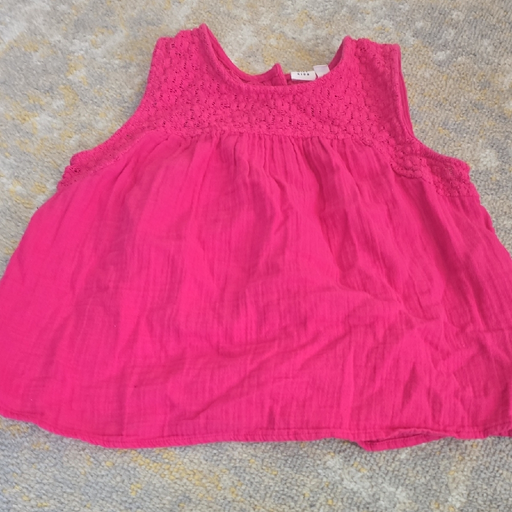 Vibrant Pink Sleeveless Top Girls Size Xl